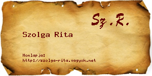 Szolga Rita névjegykártya